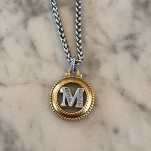 Brighton M initial necklace